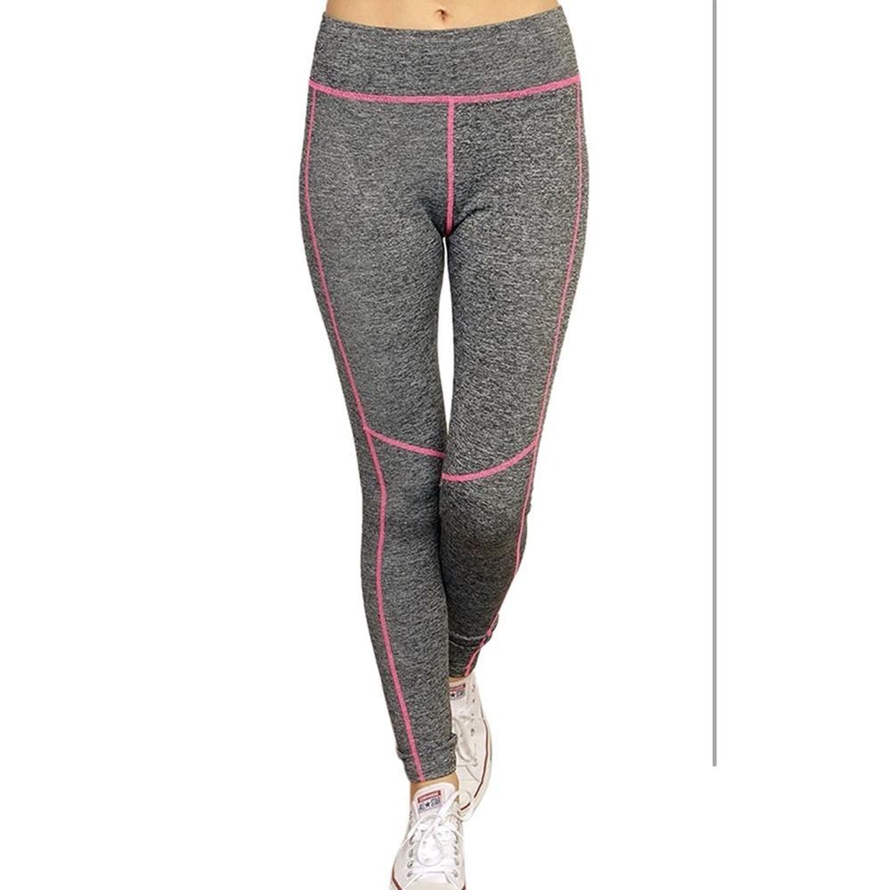 Yunoga Women's Comfort Heather Assorted Active Wear Seamless‎ Leggings Sz S/M